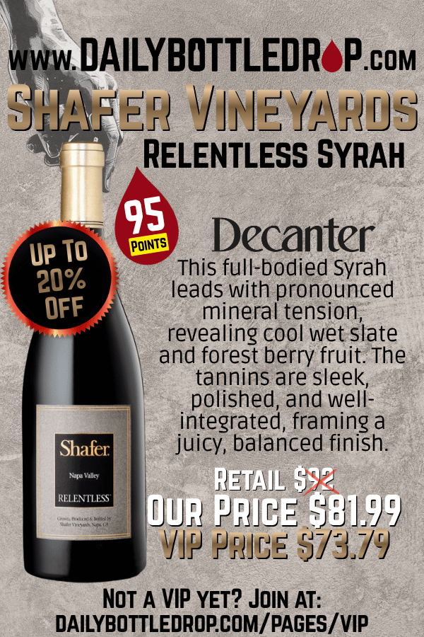 Shafer Vineyards Relentless Napa Valley Syrah